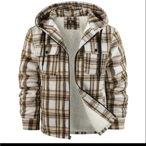 Plaid Hooded Jacket for Men